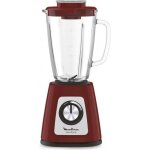 Moulinexlm430510 blender blendforce verre rouge 800 w 4 lames