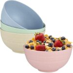 Bol petit déjeuner - incassable - 15 x 7. 8 cm - rose - sans bpa - pour enfants Bol petit déjeuner - incassable - 15 x 7. 8 cm - rose - sans bpa - pour enfants