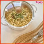 Bols � soupe en c�ramique - akozon - 6 pouces - doubles poign�es - couvercle - isolation thermique