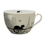 Bol paris tour eiffel - chat avec des oiseaux - 500ml