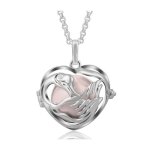 Bola de grossesse coeur cygne � grelot rose