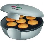 Machine  cupcakes - bomann - mm 5020 cb - 900 w - argent - 7 muffins