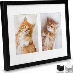 Bomoe multi cadre photo p�le - m�le mural - pour 2 photos (2x 13x18cm) - dimension : 375x30x25cm - noir ...