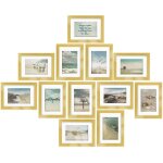 Bomoe ocean lot de 12 cadres photo cadre decoration murale pour chambre salon bureau maison - cadre photo ...