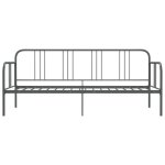 Bon planlit 2 places gris - 200x90 cm (lxl) - lemon� - cadre de canap� - lit - sans matelas - gris m�tal ...