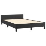 Bon planlit 2 places noir - 120x190 cm - lemon� - cadre de lit - sans matelas - noir 120x190 cm similicuir ...