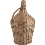 Bonbonne dame - jeanne en osier buff 5 l