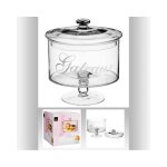 Bonbonnire - non spcifi - d. 19 x h. 21 cm - verre - transparent - 1895 ml