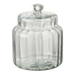 Bonbonni�re en verre elia 23cm transparent