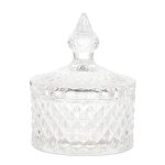 Bonbonnire verre style imprial 11x8cm transparent