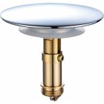 Bonde clic - clac pop - up 69 mm en laiton massif pour lavabo de salle de bain ou cuisine