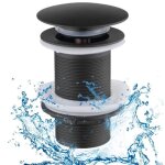 Bonde découlement universelle sans trop - plein - pour baignoire douche évier lavabo - noir Bonde découlement universelle sans trop - plein - pour baignoire douche évier lavabo - noir