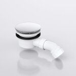Bonde de douche standard mai & mai a02 - blanc - 90mm - Écoulement libre - siphon amovible Bonde de douche standard mai & mai a02 - blanc - 90mm - Écoulement libre - siphon amovible
