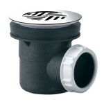 Bonde de douche - valentin - 00 575200 000 00 - inox - d60 / d85 - sortie verticale / horizontale (viss�e ...