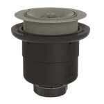 Bonde de douche vertical nf pour receveur d. 90 mm sans capot