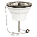 Bonde dvier pvc d60 55l / min avec bouchon - chanette - valentin - 00 701500 000 00 - grille - inox ...