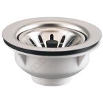 Bonde �vier - valentin - d90 - panier manuel - plastique gris - 1 cuve