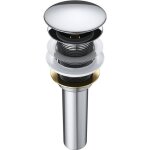 Bonde de lavabo clic clac mai & mai p01 - diamtre 65cm - laiton chrom