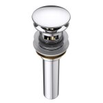 Bonde de lavabo clic clac mai & mai p04 - diam�tre 67cm - laiton chrom� - avec trop - plein