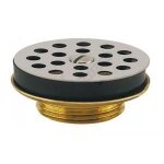 Bonde de lavabo - valentin - 00 120100 000 00 - laiton - d63 mm - a grille Bonde de lavabo - valentin - 00 120100 000 00 - laiton - d63 mm - a grille