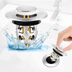 Bonde de lavabo pop - up bouchons universel flitre de vidange anti - bloqué pour bouchon évier pour trous ... Bonde de lavabo pop - up bouchons universel flitre de vidange anti - bloqué pour bouchon évier pour trous ...