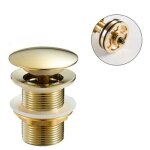 Bonde de lavabo - pop up - en laiton - universel - sans trop - plein - pour lavabo et lavabo - dor�