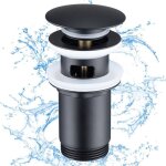 Bonde de lavabo bonde pop - up avec trop - plein automatique universelle pour salle de bain quip panier ...