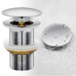 Bonde de lavabopop up bonde lavabo universelbonde de lavabo sans trop plein pour lavabo en cuivreuniverselle ...
