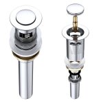 Bonde de lavabo vasque automatique siphon design pushopen pu02