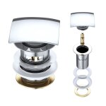 Bonde de lavabo vasque automatique siphon design pushopen pu03 Bonde de lavabo vasque automatique siphon design pushopen pu03