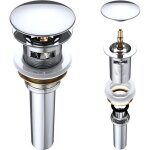 Bonde de lavabo vasque automatique siphon design pushopen pu04