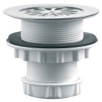 Bonde de receveur d60 + grille marguerite d85 sortie verticale - valentin - 00 575100 000 00