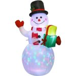Jouet gonflable - zgeer - bonhomme de neige lumineux � led - 15 m - d�coration dext�rieur - polyester ...