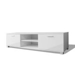 Bonne - armoire tv meuble tv table tv - top  haute brillance blanc 140 x 403 x 347 cm 450380