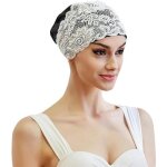 Bonnet de bain pour femmes et filles - bonnet de bain noir - bonnet de douche - bonnet de douche premium ...
