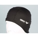 Bonnet de bain - arena - noir - polyester - confort optimal - protection contre le chlore