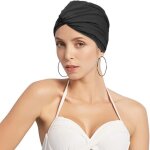 Bonnet de bain turban de natation en tissu plissé bonnet de natation protection cheveux et oreilles chapeau ... Bonnet de bain turban de natation en tissu plissé bonnet de natation protection cheveux et oreilles chapeau ...