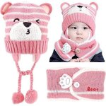 Bonnet bb - hiver - 46 - 50 cm - charpe incluse - confortable et chaud