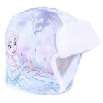 Bonnet - disney frozen - elsa - bleu - enfant - blanc - tissu