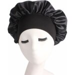 Bonnet de douchechapeau de nuit en satin pour homme et femme charlotte pour dormir matire solide unisexe ...