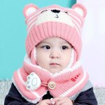 Bonnets et écharpes pour bébés et tout - petits de 6 à 24 mois joli motif dours ensemble en tissu de ... Bonnets et écharpes pour bébés et tout - petits de 6 à 24 mois joli motif dours ensemble en tissu de ...