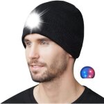 Bonnet avec lumire rechargeable par usb chapeau led avec lumire intgre pour marcher courir la nuit ...