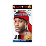 Bonnet luxury durag deux temps noir & rouge 22112 beauty town