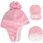 Bonnet en molleton chaud pour bébé garçon fille ensemble chapeau et moufle de pilote dhiver à oreillettes ... Bonnet en molleton chaud pour bébé garçon fille ensemble chapeau et moufle de pilote dhiver à oreillettes ...