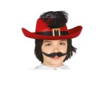 Bonnet mousquetaire rouge - fiestas guirca s. l. - enfant - accessoire de d�guisement - int�rieur