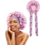 Bonnet de nuit - femme - soie satin�e - �lastique - imprim� ethnique - confortable