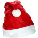 Bonnet p�re no�l adulte en feutrine rouge - feeric christmas - accessoire de no�l