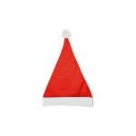 Bonnet de pre noel chapeau rouge papa nol avec pompon taille adulte