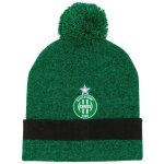 Bonnet pompon - as saint etienne - vert - taille unique - acrylique - hiver