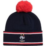 Bonnet - equipe de france - pompon fff - taille adulte - acrylique - blanc